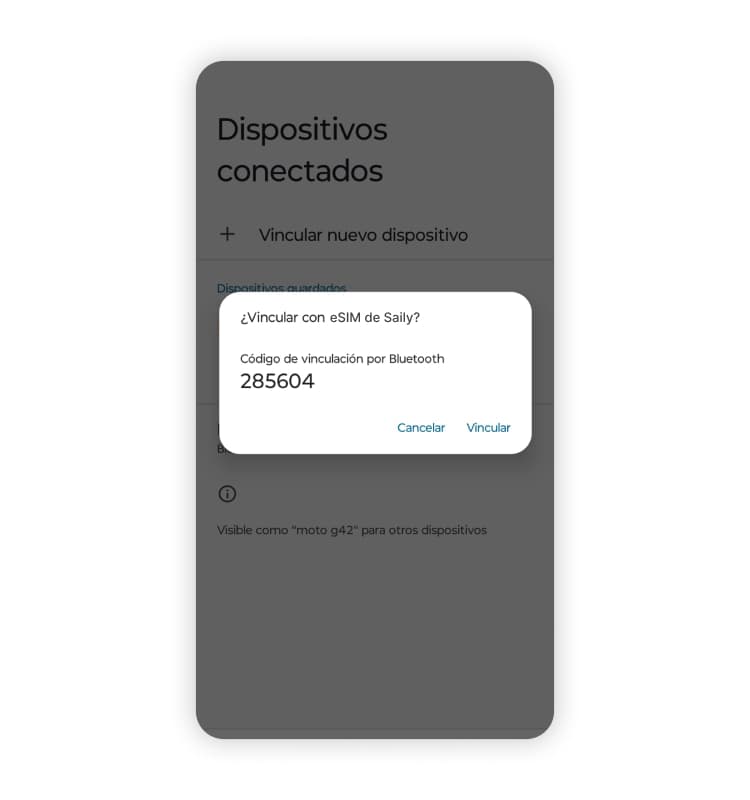 Compartir datos móviles por Bluetooth en Android: Paso 2.1