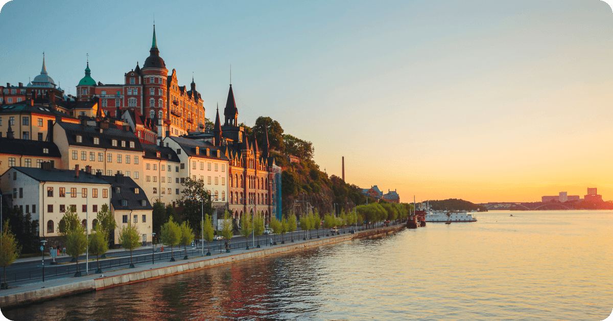 Stockholm, Sweden in the summer.