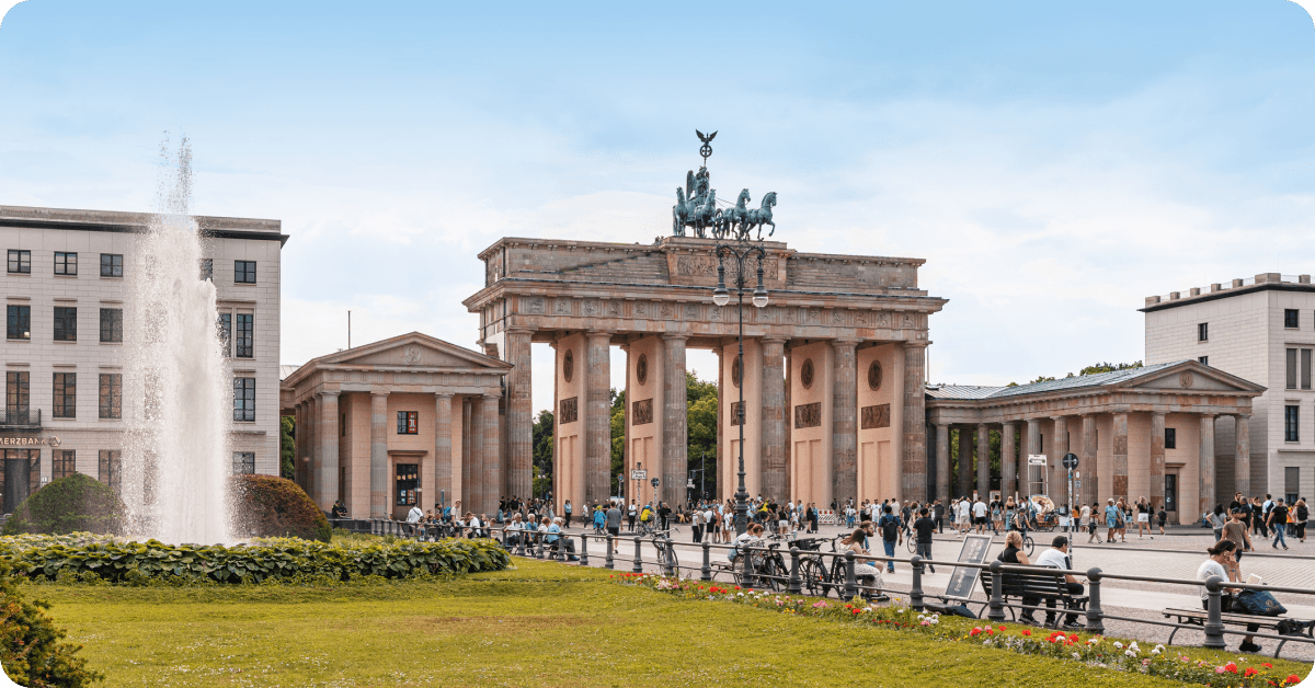 Brandenburg gate in Berlin, Germany