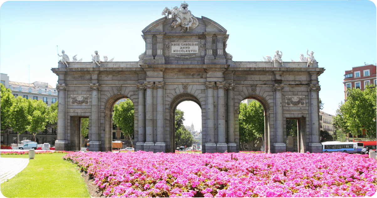 Madrid, Spain during spring.