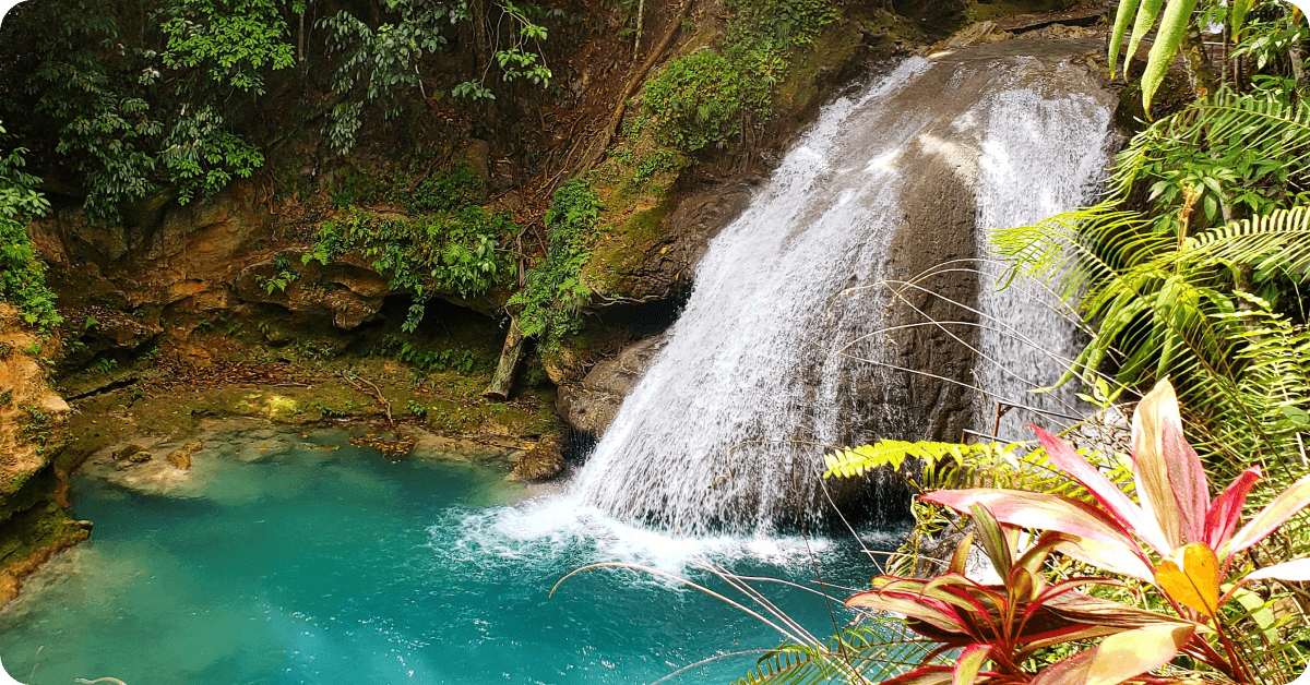 Ocho Rios Waterfall in Jamaica