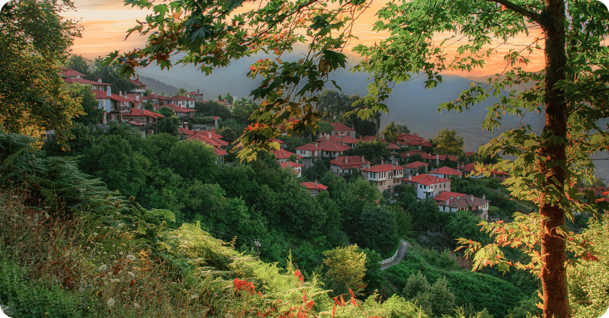 Palaios Panteleimonas in fall.