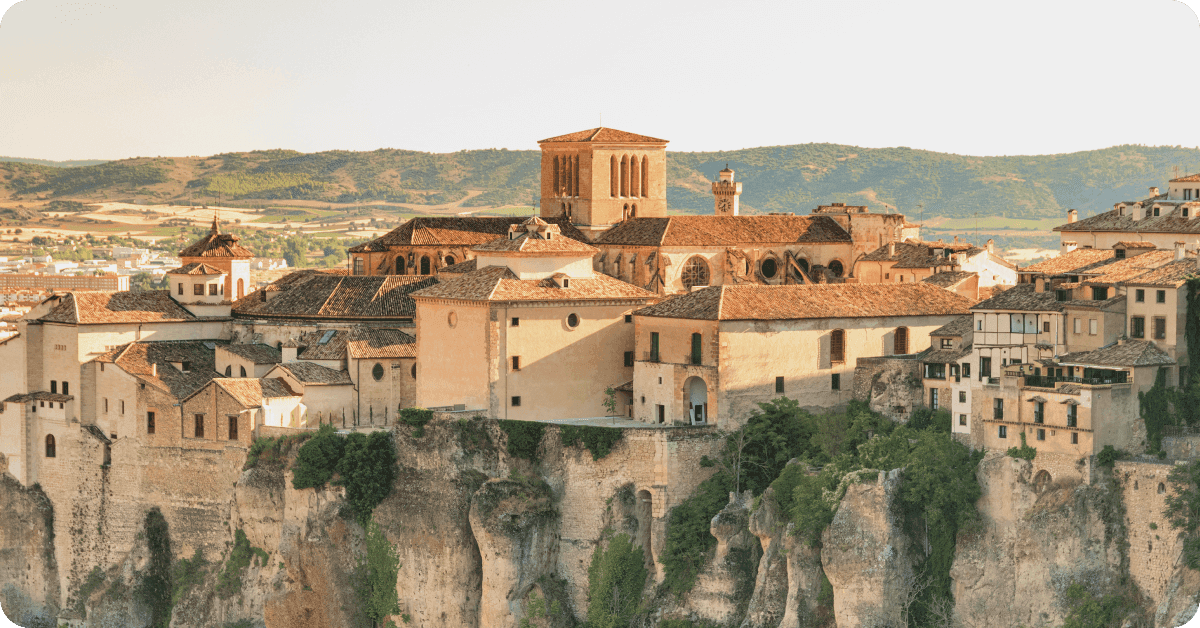 Cuenca, Spain — a cliffside town close to Madrid.
