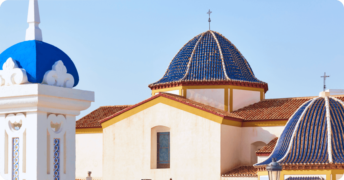 The old town of Benidorm.