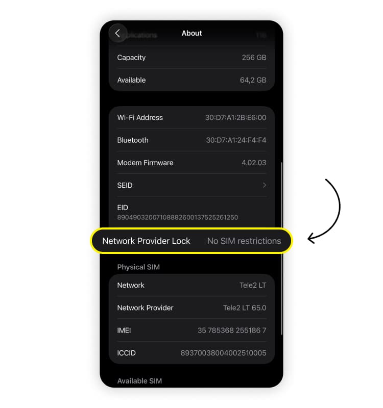 Holafly eSIM not working on iPhone: Step 4