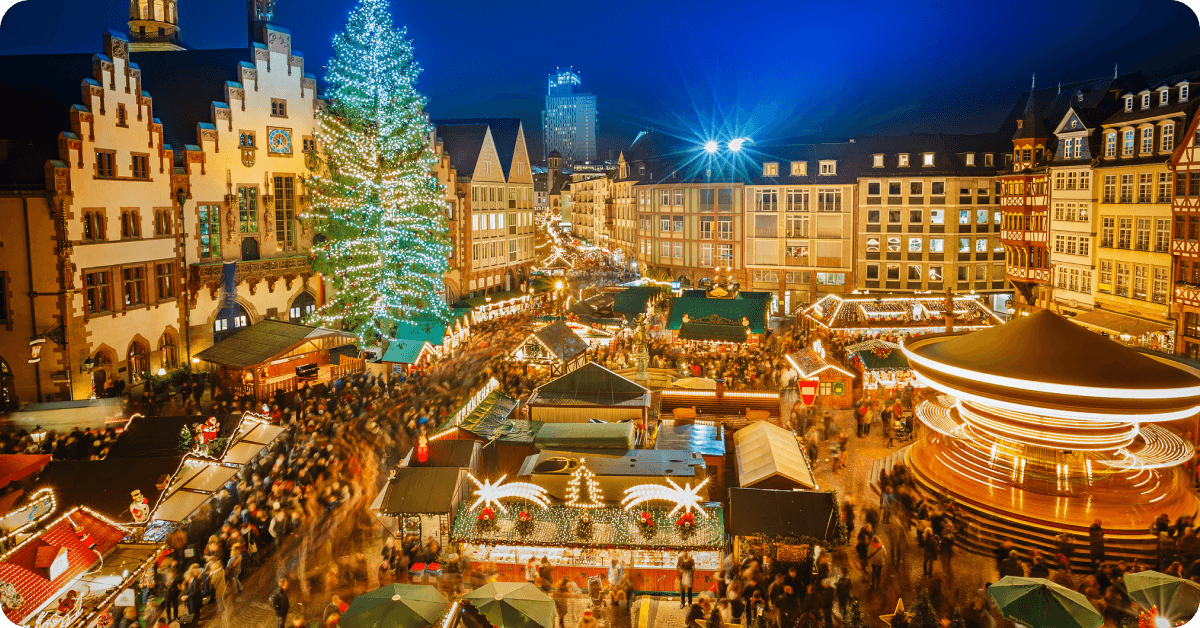 The Birmingham Frankfurt Christmas Market in the UK.