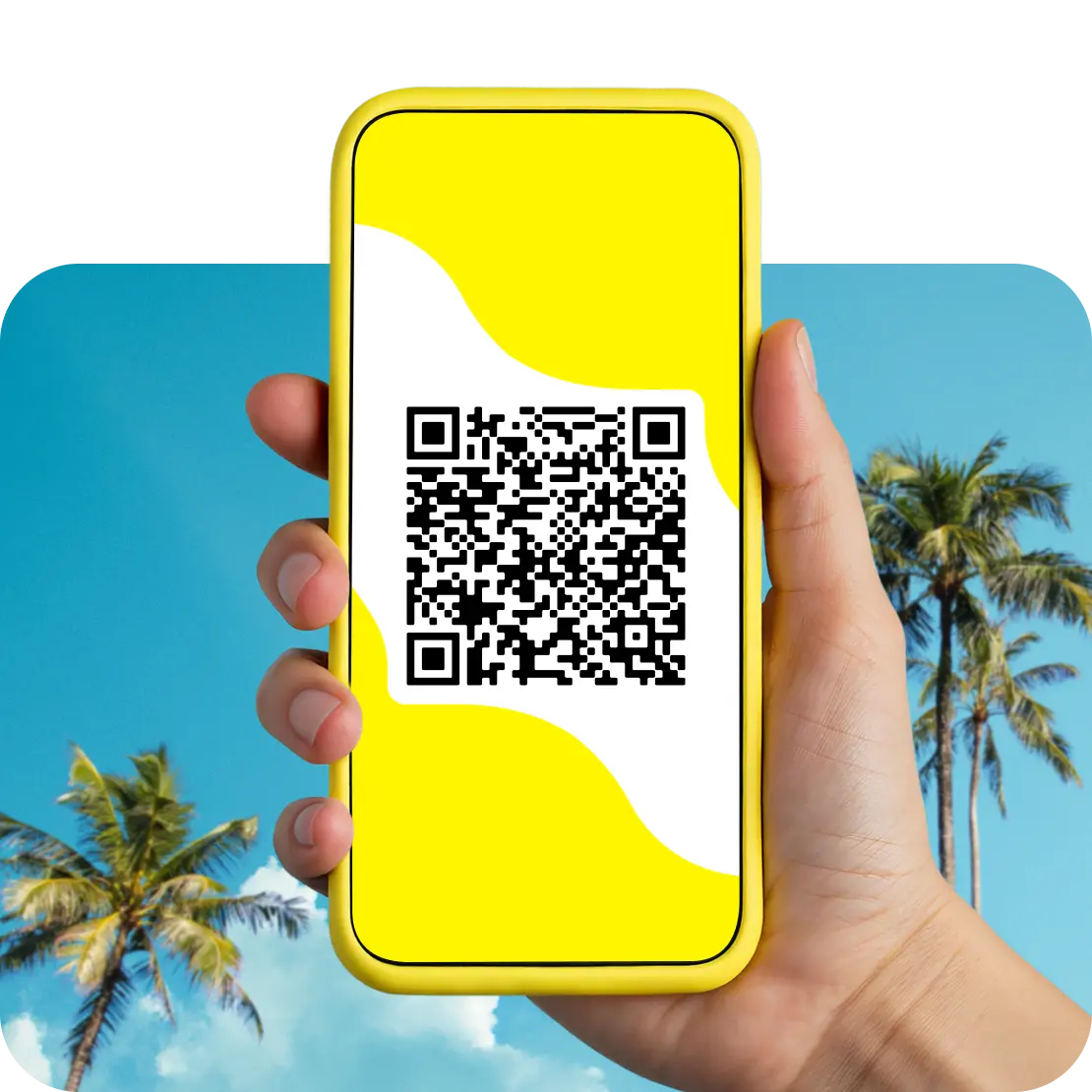A QR code to download the Saily eSIM app.