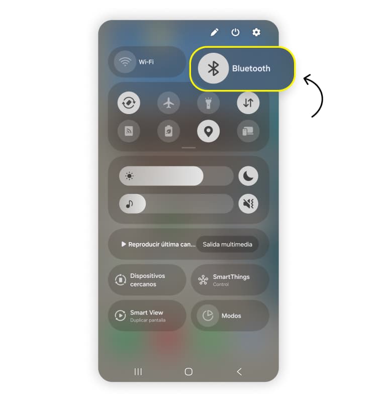 Compartir datos móviles por Bluetooth en Android: Paso 1.1