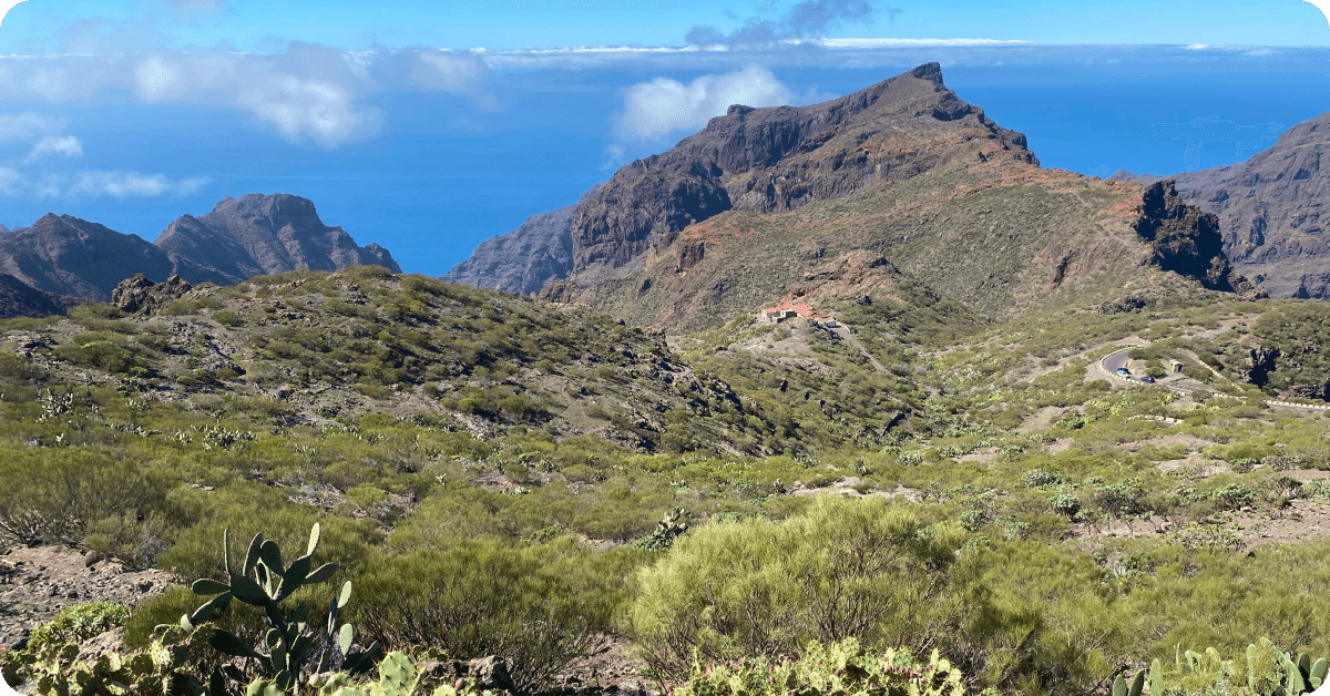 Mountains on the way to Masca Valley, Tenerife.