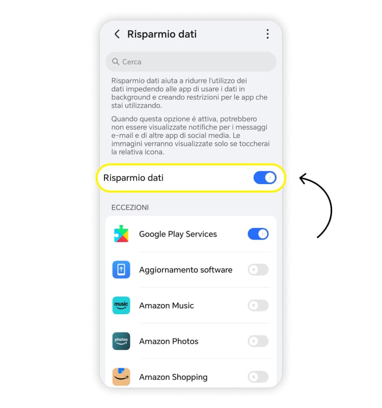 limitare l'utilizzo dell'hotspot: passaggio 8